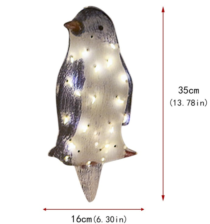 Christmas Glowing Penguin Christmas Acrylic Ornament