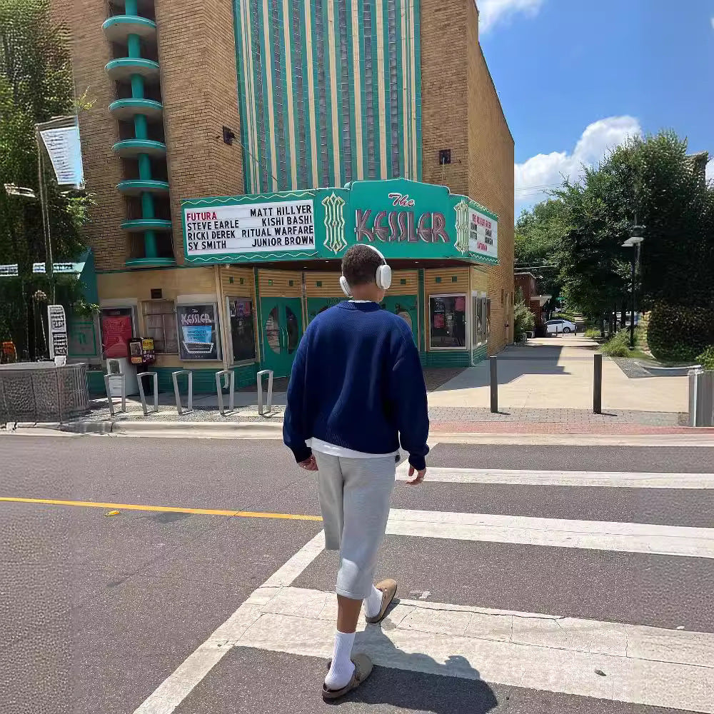 European And American Style Autumn And Winter Round Neck Long Sleeve Letters Brocade Sweater