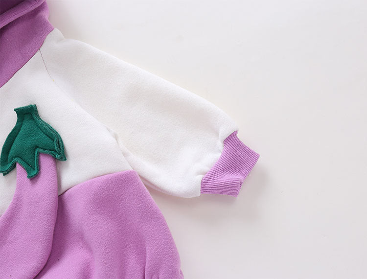 Baby Winter Clothes, Vegetable Styling Clothes, Foreign Style Romper Plus Velvet Thickening Warm One-piece Baby Winter Clothes