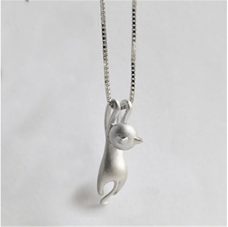 Short Wild Clavicle Chain Cat Pendant Necklace For Women Girls Cute Fashion Simple Gifts Fashion Jewelry