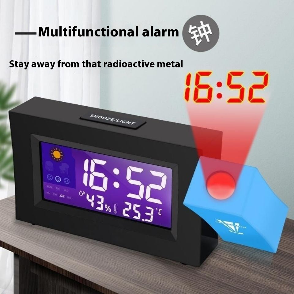 Electronic Color Screen Weather Station Clock Weather Forecast Projection Clock