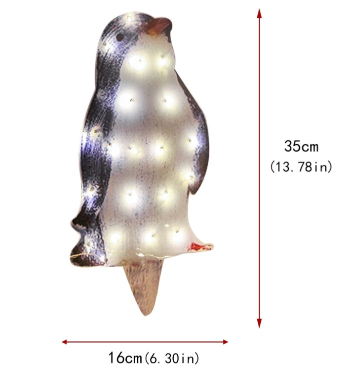 Christmas Glowing Penguin Christmas Acrylic Ornament