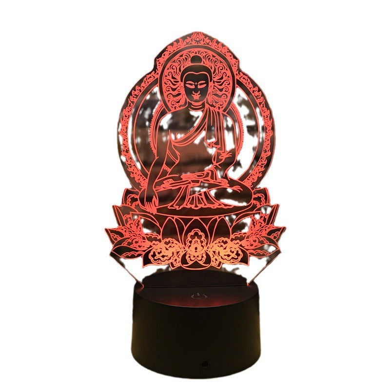 3D Small Night Lamp LED Colorful Visual Atmosphere Table Lamp