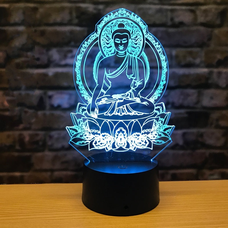 3D Small Night Lamp LED Colorful Visual Atmosphere Table Lamp