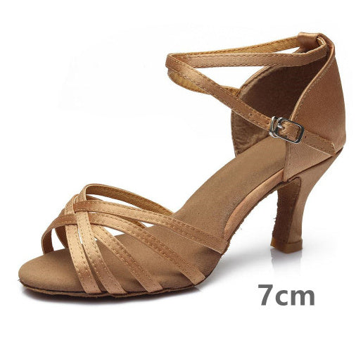 Indoor Satin Latin Dance Shoes