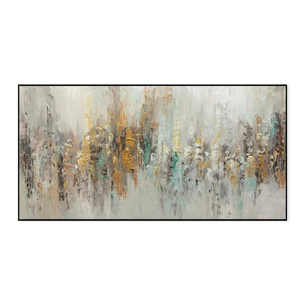 Handmade Abstract Oil Painting On Canvas Light Luxury Horizontal Wall Art For Living Room Bedroom Decor