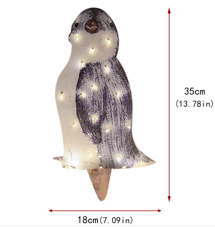 Christmas Glowing Penguin Christmas Acrylic Ornament