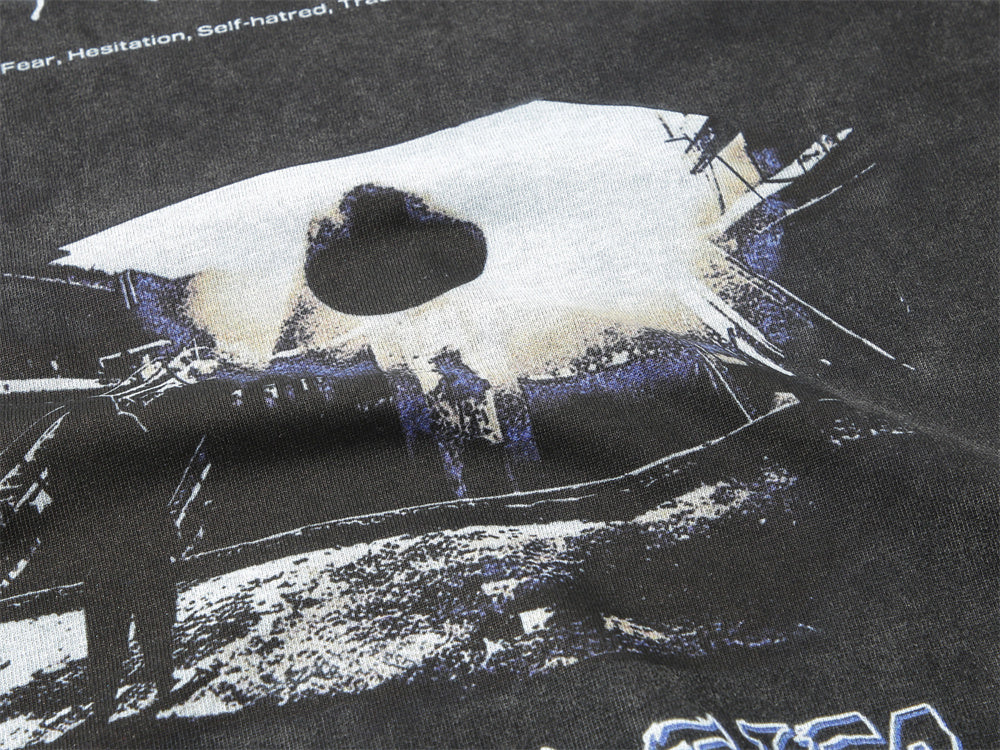 Pattern Printed T-shirt Top For Men