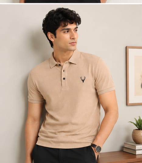 Men’s Ribbed Polo T-Shirt