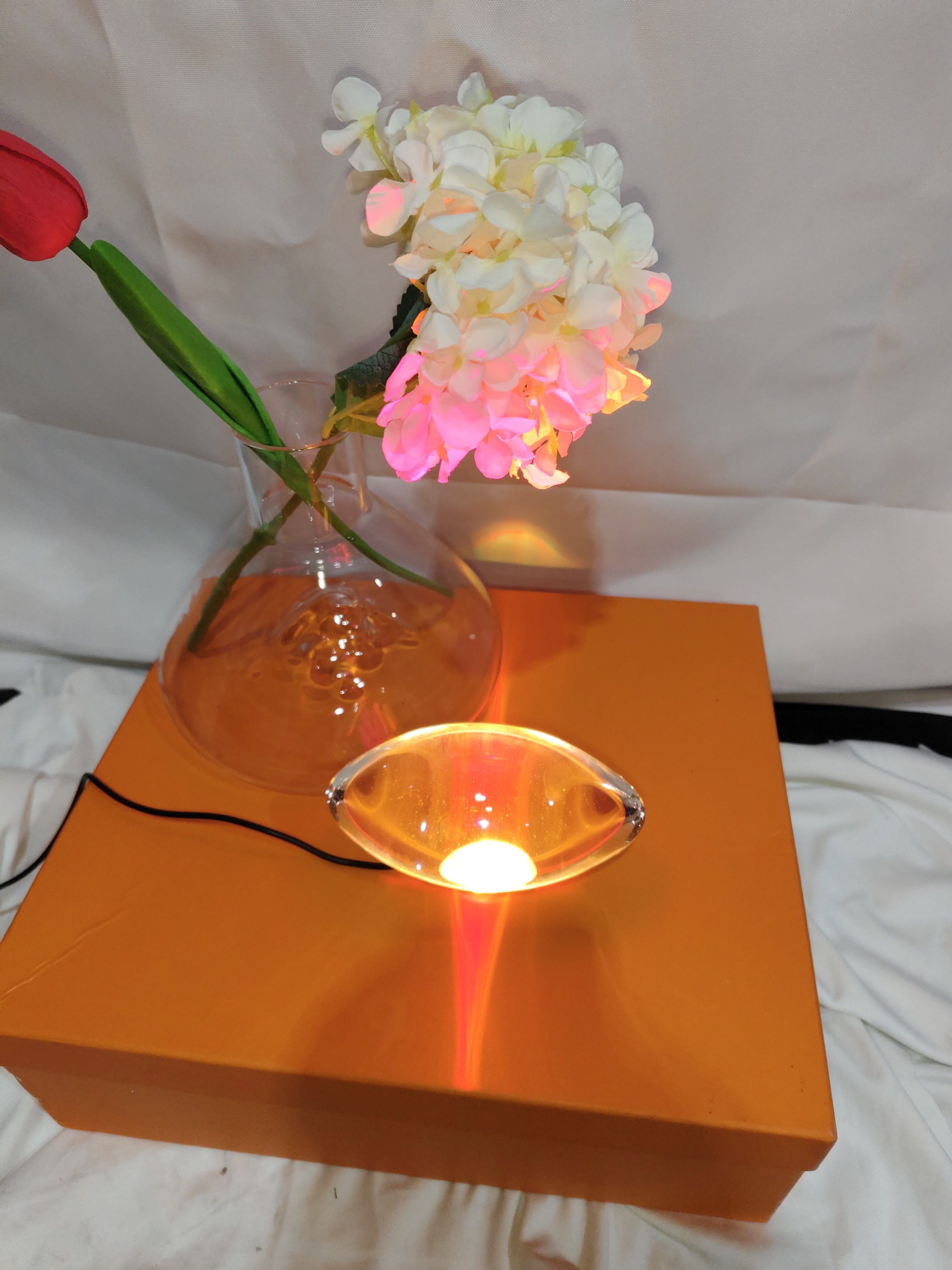 Angel Eyes Crystal Lamp Modern Bedroom Bedside Atmosphere Small Night Lamp Designer Creative Trending Projection Table Lamp