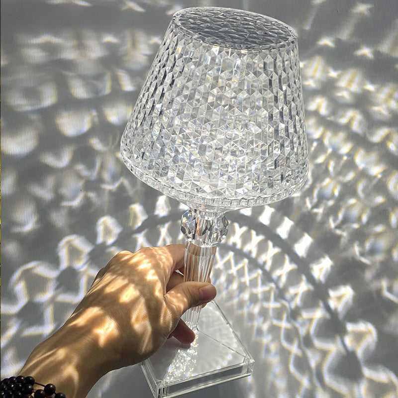 Decorative Atmosphere Diamond Acrylic Crystal Table Lamp