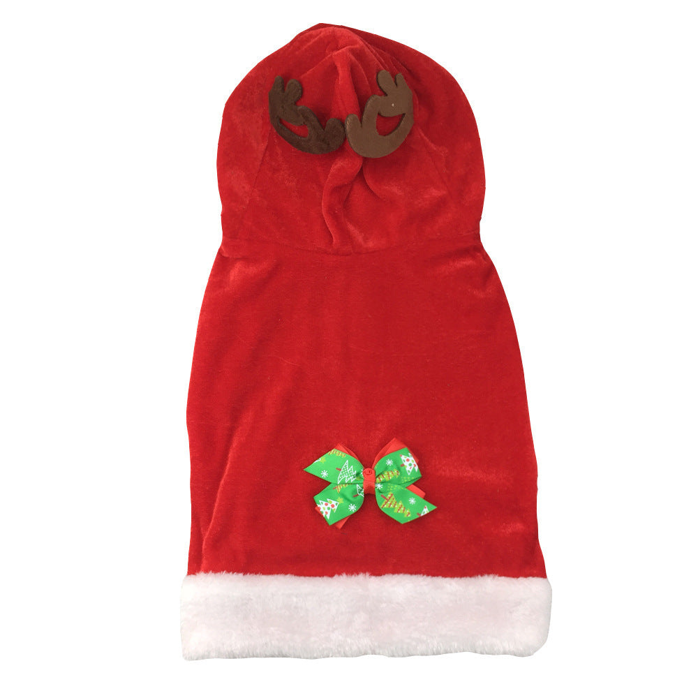 Dog Winter Coat Warm Christmas Clothes Reflective Reversible Cold Weather Dog Jacket Windproof Cozy Dog Vest For Small Medium Large Dogs