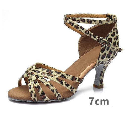 Indoor Satin Latin Dance Shoes